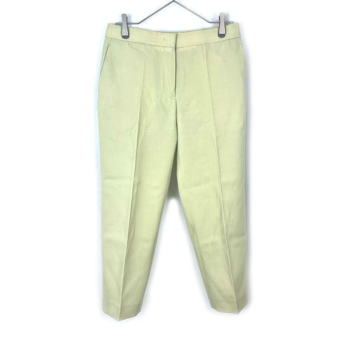 【中古】ジルサンダー JIL SANDER テーパードパンツ ウール ライトグリーン 黄緑 淡い h1007k00831