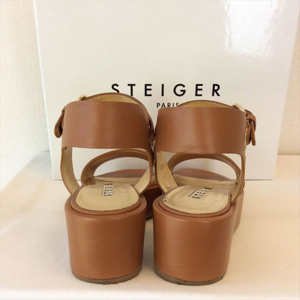 中古】ステイガー STEIGER サンダル 厚底 キャメル サイズ35 1488B 