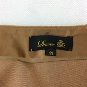 【中古】ドゥロワー  Drawer  スカート キャメル  ラップスカート  キャメル  34  E0310S003-E0330