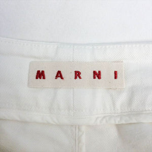 【中古】マルニ MARNI パンツ ホワイト デニム ワイド S17PAJDUO S17PAJDUO E1108Y002-F0112