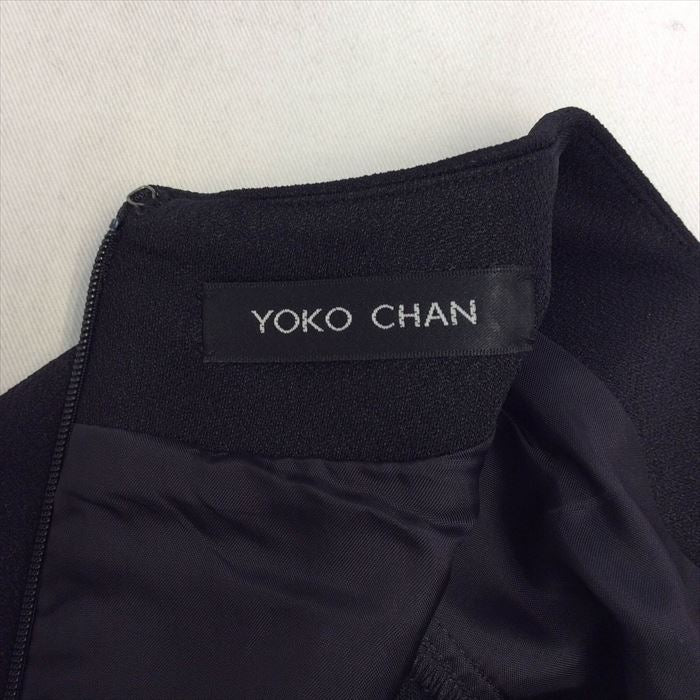 【中古】ヨーコチャン YOKO CHAN ワンピース 黒 無地 ブラック　サイズ40 E1025I001-E1108