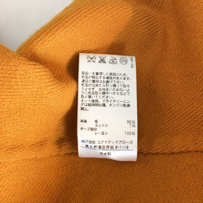 【中古】ドゥロワー  Drawer  スカート オレンジ  秋冬  ラップスカート  38  E0524M002-E0616