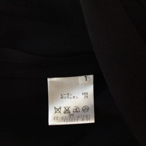 【中古】デプレ  DES PRES  ジャケット 黒 レーヨン  シングル  テーラード  サイズ１  E0216O004-E0325
