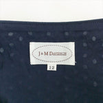 Load image into Gallery viewer, 【中古】ジェイアンドエムデビッドソン  J&amp;M DAVIDSON  レーススカート ネイビー  台形スカート  ドット  サイズ12  E0215N018-E0405
