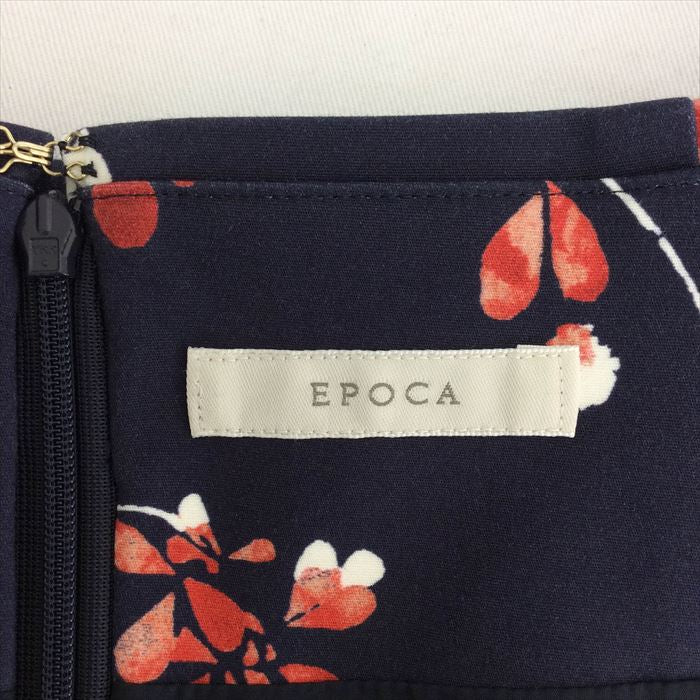 中古】エポカ EPOCA スカート 花柄 未使用 フレア サイズ40 E0215N020