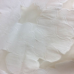Drawer ドゥロワー フラワージャガードスカート 白 サイズ36 ホワイト 