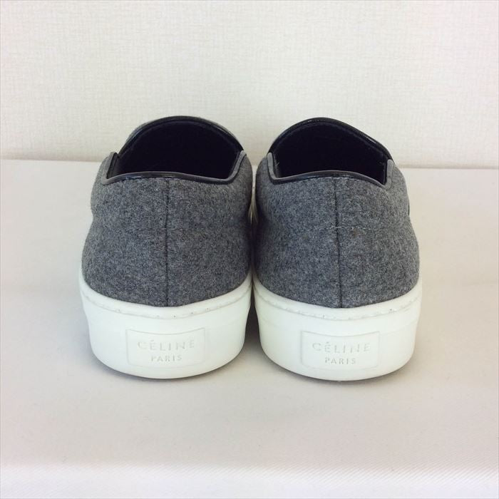 【中古】セリーヌ CELINE スケーター スリッポン グレー サイズ35　22.5cm位 313652FSKD 313652FSKD  E1227Y005-F0112