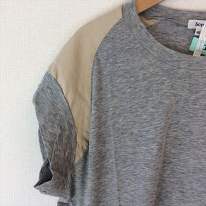 【中古】サイ Scye Tシャツ グレー クリーニング済み コットン シルク サイズ40 E1108Y005-E1111