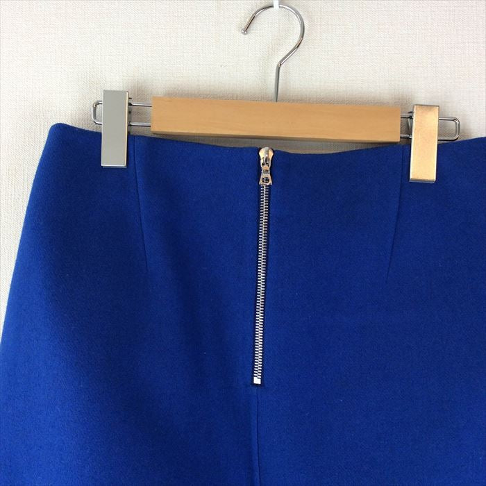 【中古】ドゥロワー  Drawer  メルトンタイトスカート ブルー  ブルー  グリーン  サイズ36  E0624U004-E0629