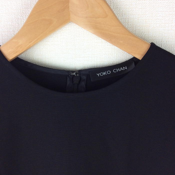 【中古】ヨーコチャン YOKO CHAN トップス 黒 裾フリル カットソー YCB-219-130 YCB219130 F0822I004-F0909