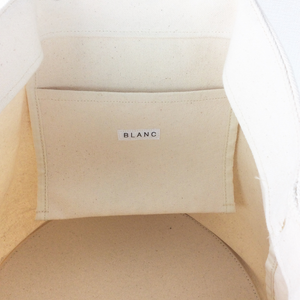 【中古】ブラン BLANC キャンバストートバッグ 生成り 大容量 シンプル E0630F005-F1005