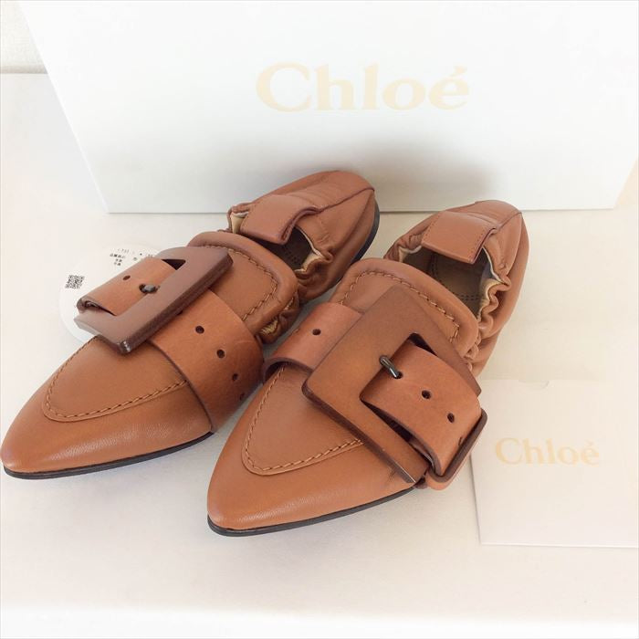 中古】クロエ Chloe 靴 ブラウン ポインテッドトゥ 22.5cm位 CH33206A