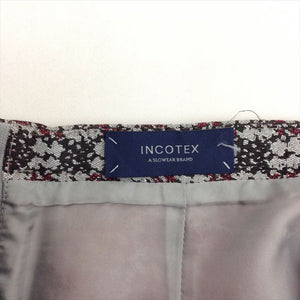 【中古】インコテック  INCOTEX  スカート  ジャガード  花柄  ボルドー  D0825N016-E0312
