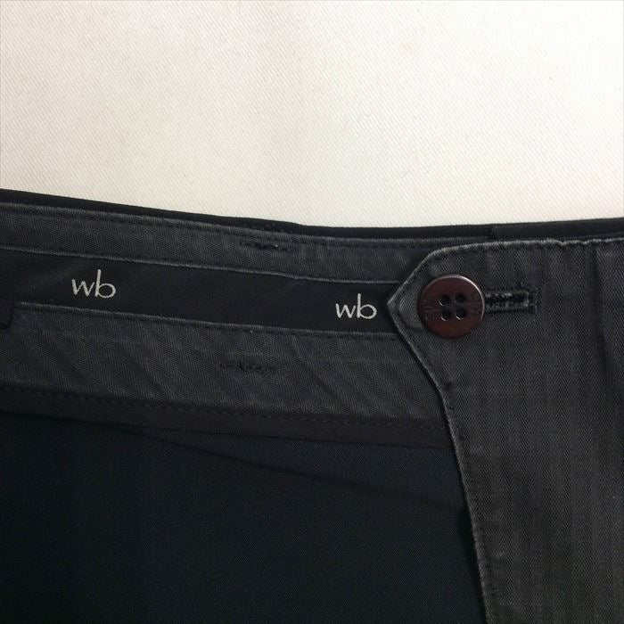 【中古】ダブルビー WB パンツ 黒 ストレート Ｌ サイズ サイズ40 E1014N026-E1027