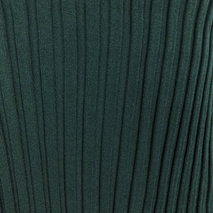 【中古】デプレ DES PRES リブニット 長袖 ストレッチ フィット感 薄手 ダークグリーン 深緑 g1017t013-1211