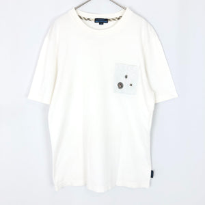 中古】バーバリー BURBERRY BLUE LABEL Tシャツ 胸ポケットデザイン