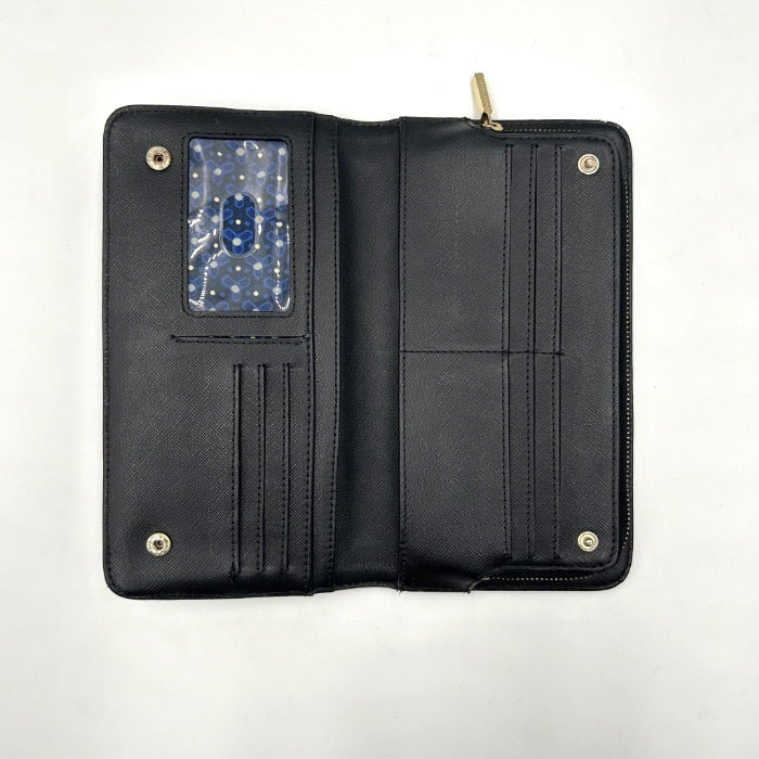 【中古】トリーバーチ Tory Burch カードケース 財布 ウォレット ブラック 黒 g1221lq00511