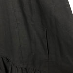 画像をギャラリービューアに読み込む, 【中古】ドゥロワー Drawer ジャンパースカート キャミワンピース リネン混 ゆったりシルエット 黒 g0704w032-0809
