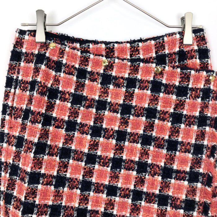 公式卸売り 美品！drawer チェックツイードスカート - スカート