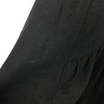 ドゥロワー Drawer ジャンパースカート ワンピース リネン ゆったり 黒