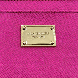 【中古】マイケルコース MICHAEL KORS コインケース ミニサイズ ストラップ付 ピンクパープル g1218lq01416