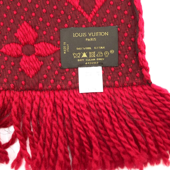 中古】ルイヴィトン LOUIS VUITTON マフラー エシャルプ ロゴマニア