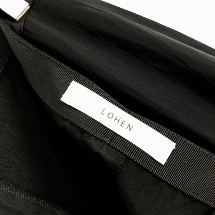 【中古】ローヘン LOHEN タイトロングスカート 上品 サテン風 美シルエット ブラック 黒 g0706k005-0117
