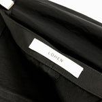将图片加载到图库查看器，【中古】ローヘン LOHEN タイトロングスカート 上品 サテン風 美シルエット ブラック 黒 g0706k005-0117
