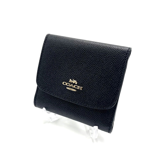 中古】コーチ COACH 三つ折り財布 ミニウォレット 新品 シンプル