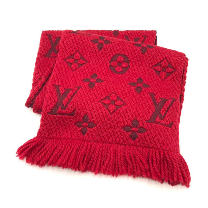 中古】ルイヴィトン LOUIS VUITTON マフラー エシャルプ ロゴマニア