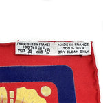 画像をギャラリービューアに読み込む, 【中古】エルメス HERMES スカーフ カレ45 ミニサイズ シルク レッド系 赤 g1218lq02660
