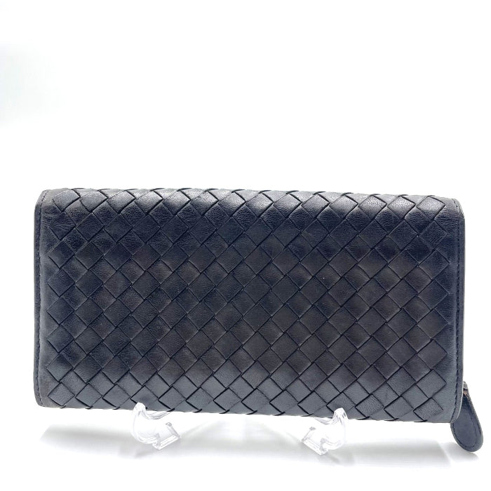 中古】ボッテガヴェネタ BOTTEGA VENETA 長財布 ふた付き イントレ