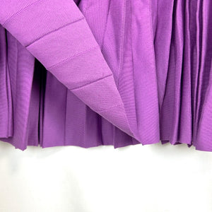 【中古】ドゥロワー Drawer 18Gプリーツニットスカート ロング ウエストゴム パープル 紫 h0213h001