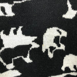 画像をギャラリービューアに読み込む, 【中古】クルーネックニット 動物柄 アニマル パンダ  モノクロ ブラック ホワイト 黒 白 h0122m036
