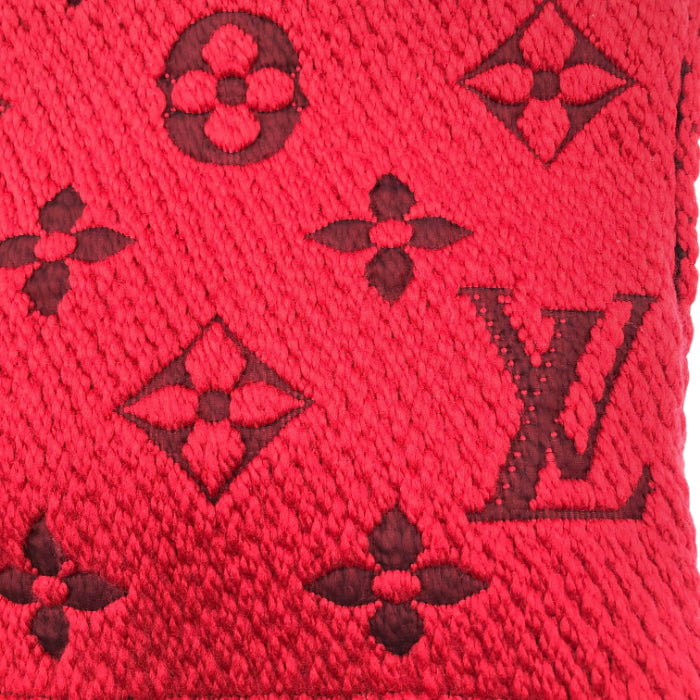 中古】ルイヴィトン LOUIS VUITTON マフラー エシャルプ ロゴマニア