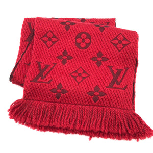 中古】ルイヴィトン LOUIS VUITTON マフラー エシャルプ ロゴマニア