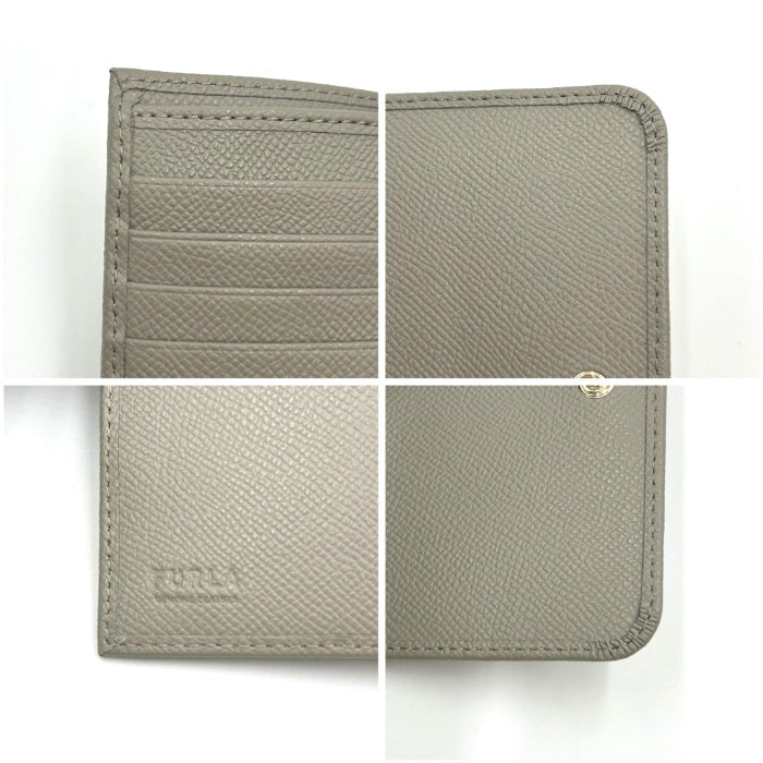 中古】フルラ FURLA コンパクトウォレット 蓋つき二つ折り財布