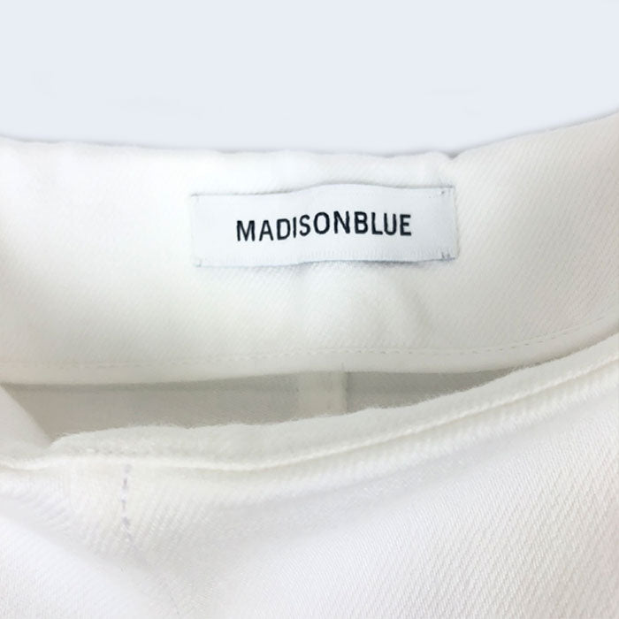 【中古】マディソンブルー MADISONBLUE ミモレフレアスカート ボリュームスカート 上品 ホワイト 白 g0929y010-1102
