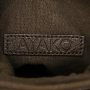 【中古】アヤコ AYAKO ショルダーバッグ Pottery Bag ハンドバッグ 2way ダークブラウン g0706k003-1013