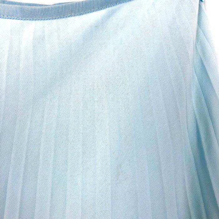 【中古】エリオポール heliopole プリーツスカート シアー 透け感 ふんわり ライトブルー 水色 g0925i019-1117