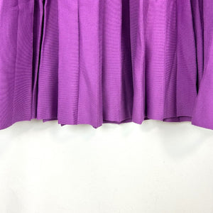 【中古】ドゥロワー Drawer 18Gプリーツニットスカート ロング ウエストゴム パープル 紫 h0213h001