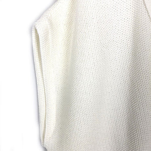 【中古】ボールジィ Ballsey ニットベスト カーディガン オーバーサイズ 立体編み オフホワイト g1109n008-0118