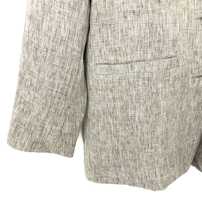 【中古】CLAIRE ROSE ジャケット オーバーサイズ ゆったり アウター 羽織り MIX生地 ブラウン g0629k069-0919